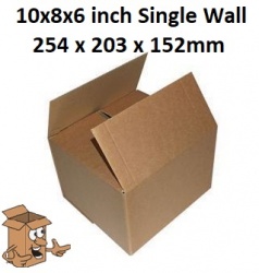 Cardboard boxes 10x8x6 inch Single wall